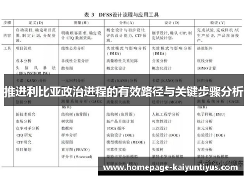推进利比亚政治进程的有效路径与关键步骤分析