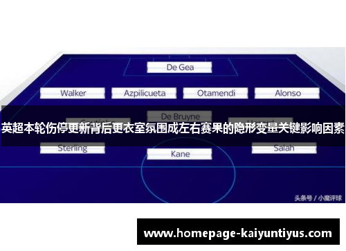 英超本轮伤停更新背后更衣室氛围成左右赛果的隐形变量关键影响因素